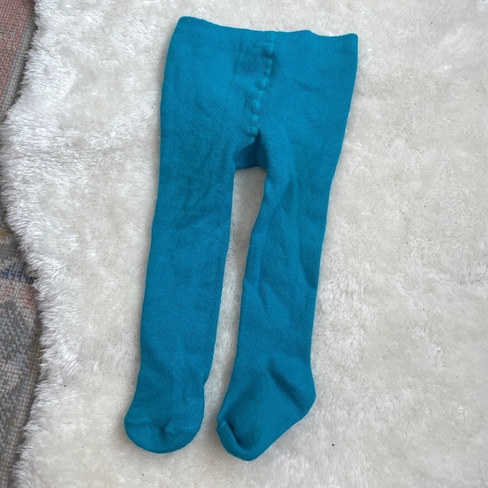 June & January blue tights size 6-12 months // 3010